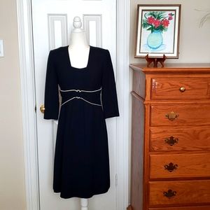 BarriePace Ruched Waist Princess Seam Career Dress EUC